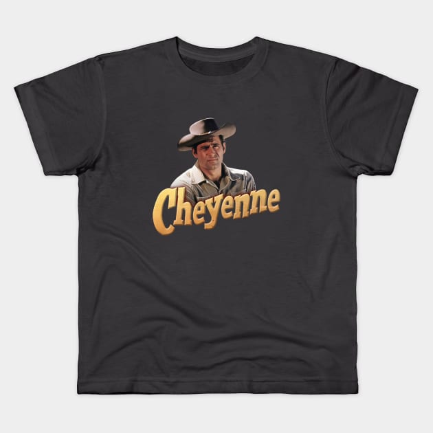 Cheyenne - Clint Walker - 50s Tv Western Kids T-Shirt by wildzerouk